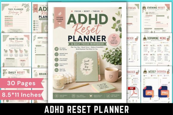 ADHD Reset Planner