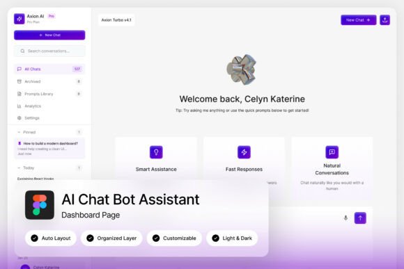 Axion AI Chat Bot Assistant Dashboard