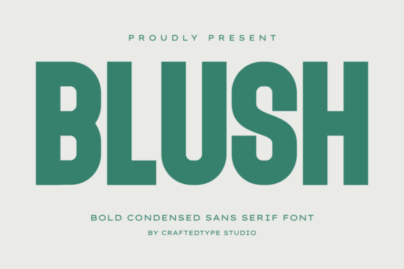 Preview specimen of Blush sans serif font