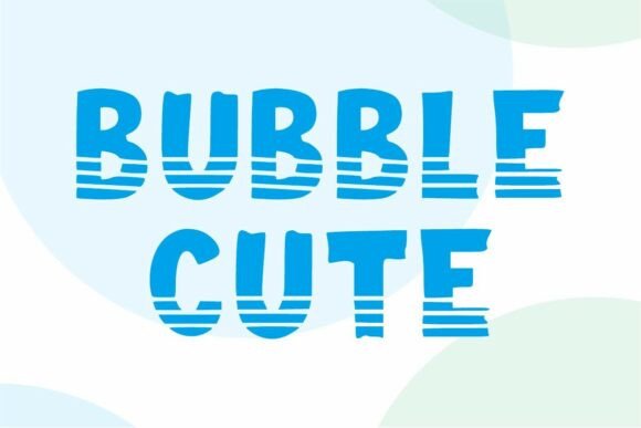 Bubble Line Font - Preview 1