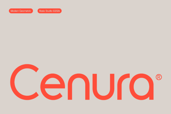 Preview specimen of Cenura sans serif font