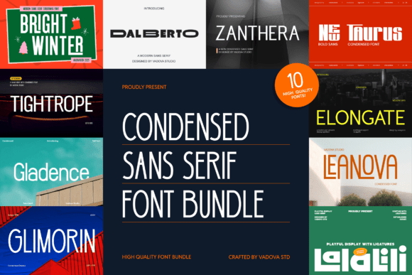 Condensed Sans Serif Sans Serif Font By Vadova Std