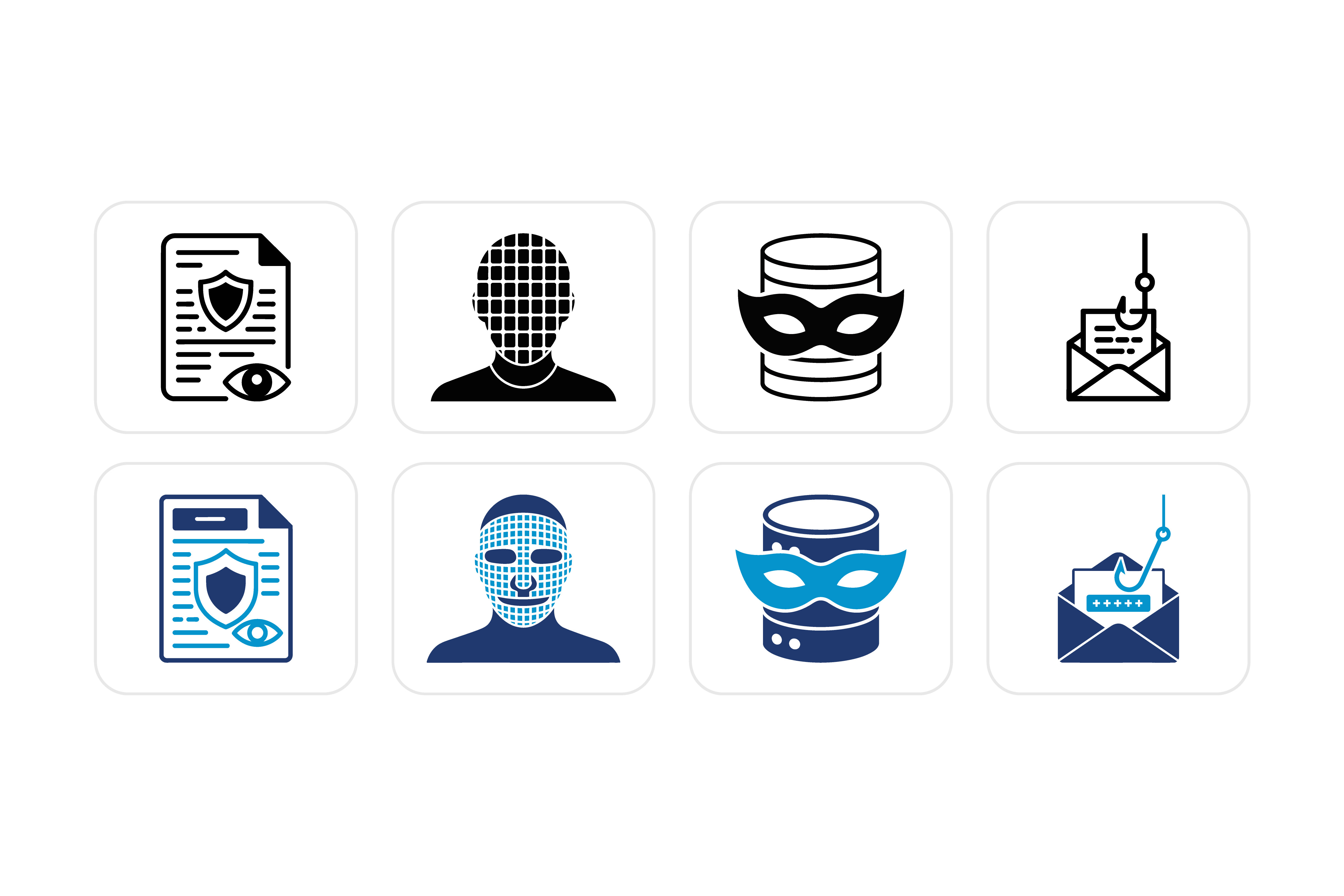 Cyber Security Privacy Icons Graphic by holylayer · Creative Fabrica