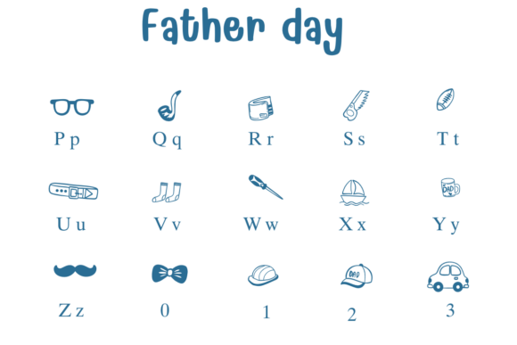 Father Day Font - Preview 2