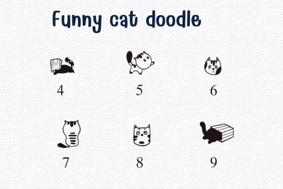 Funny Cat Doodle Font - Preview 3