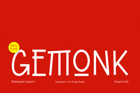 Gemonk Display Font By qrdesignstd