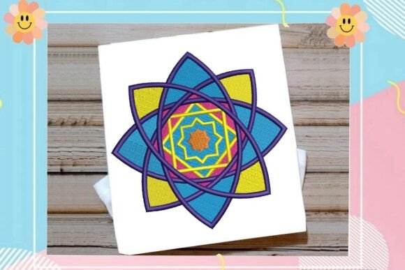 Geometric Interlocking Star Mandala