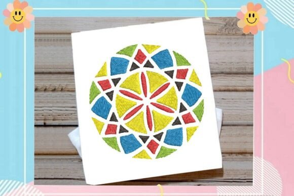 Geometric Rosette Mandala Burst