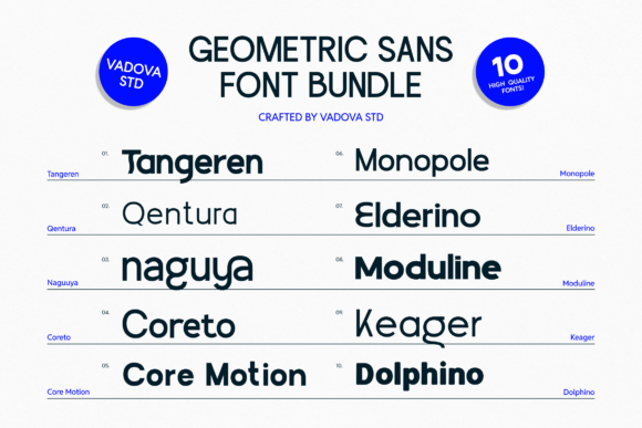 Geometric Sans Bundle Font - Preview 1