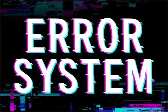 Glitch Noise Font - Preview 1