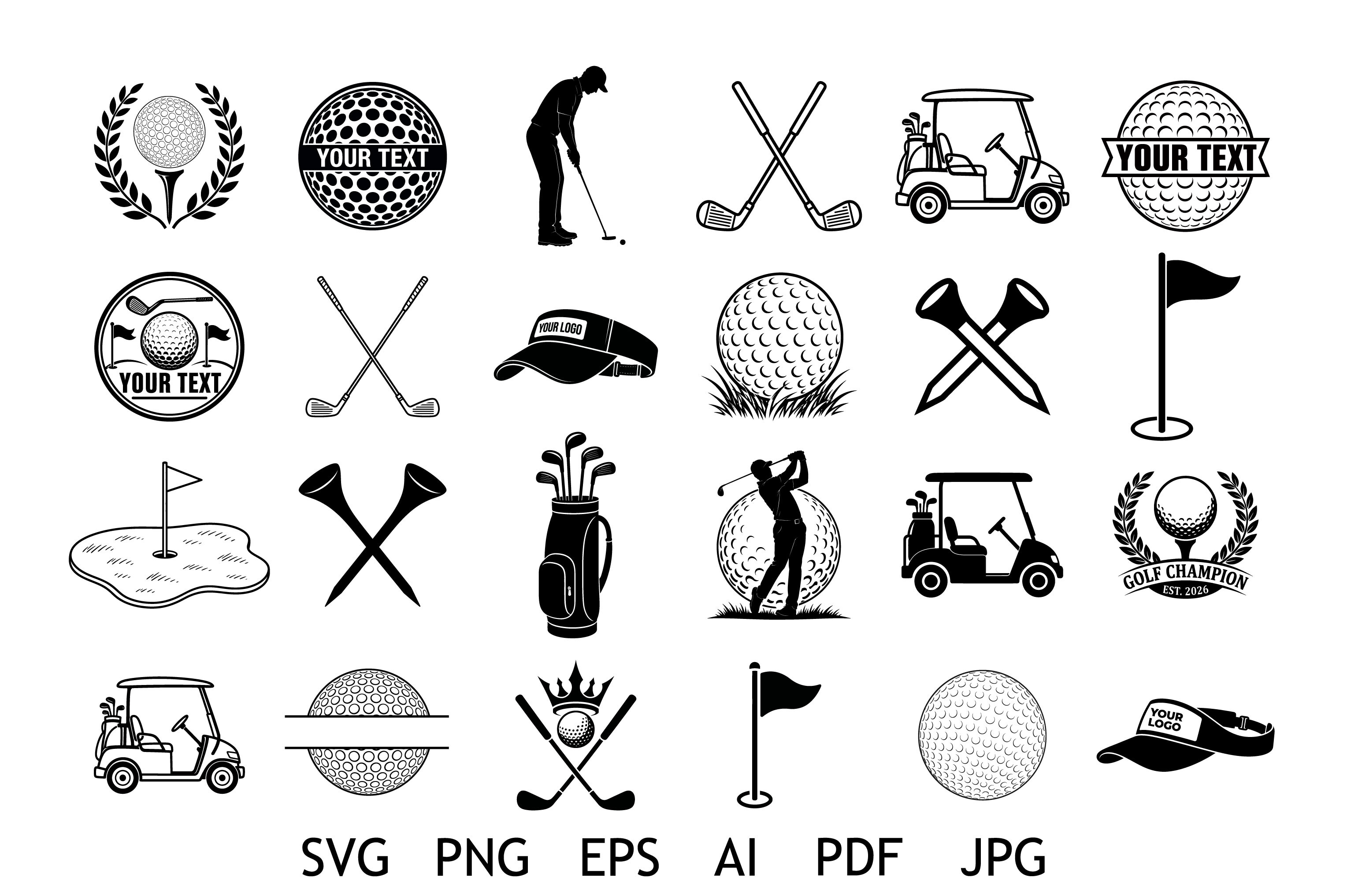 Golf Logo SVG Bundle
