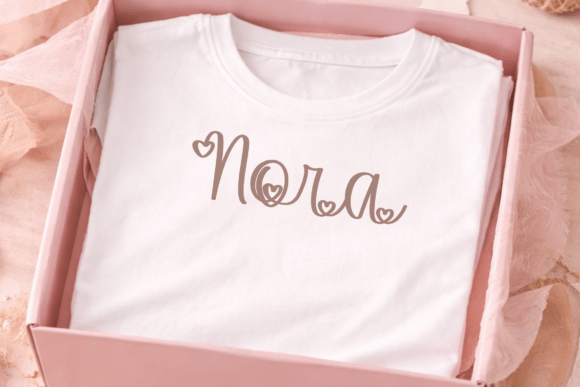 Heart Script Font PNG with transparent background - Preview 1
