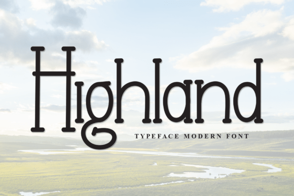 Highland Display Font By william jhordy