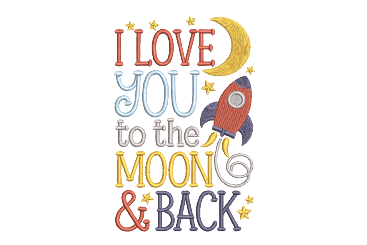 I Love You to the Moon & Back Rocket