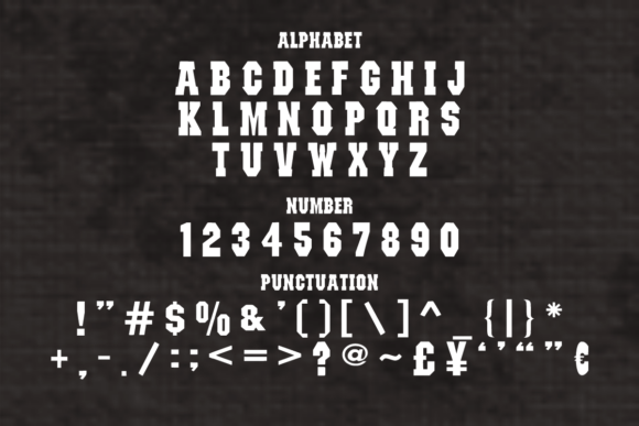 Iron Saddle Font PNG with transparent background - Preview 4