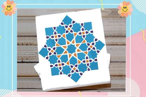 Islamic Geometric Mosaic Star V2