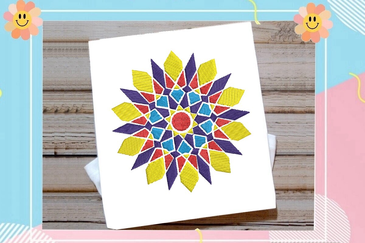 Islamic Geometric Sunburst Mandala