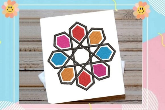 Islamic Interlocking Geometric Mosaic
