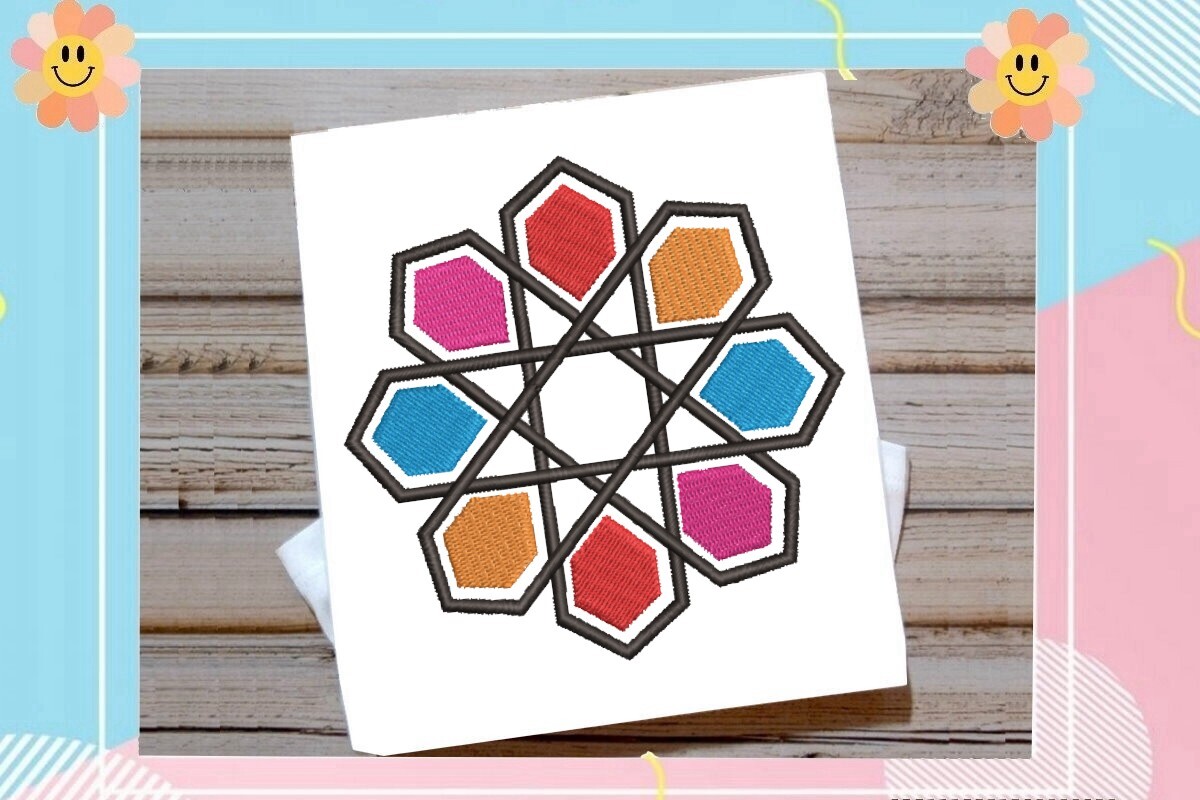 Islamic Interlocking Geometric Mosaic