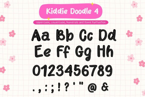 Kiddie Doodle Font PNG with transparent background - Preview 5