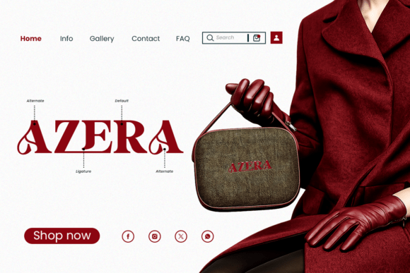 Lecaria Font PNG with transparent background - Preview 3