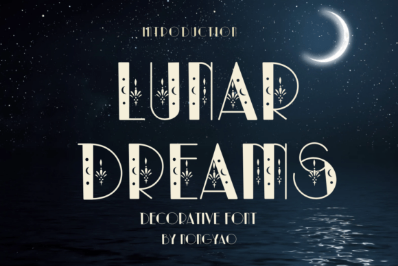 Lunar Dreams Decorative Font By Nongyao