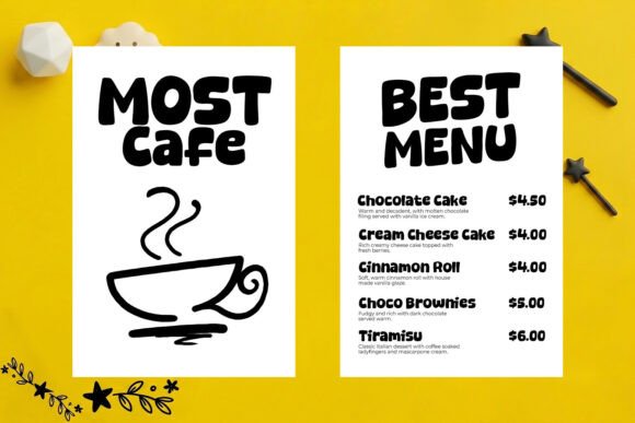 Magic Yellow Font PNG with transparent background - Preview 4