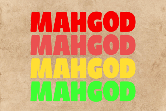 Mahgod Font PNG with transparent background - Preview 2