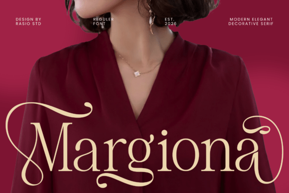 Margiona Serif Font By product.rasiostudio