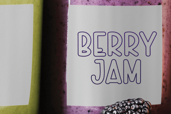 Milk Berry Font PNG with transparent background - Preview 3