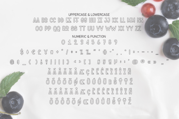 Milk Berry Font PNG with transparent background - Preview 6
