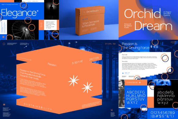 Modern Thin Bundle Font PNG with transparent background - Preview 5
