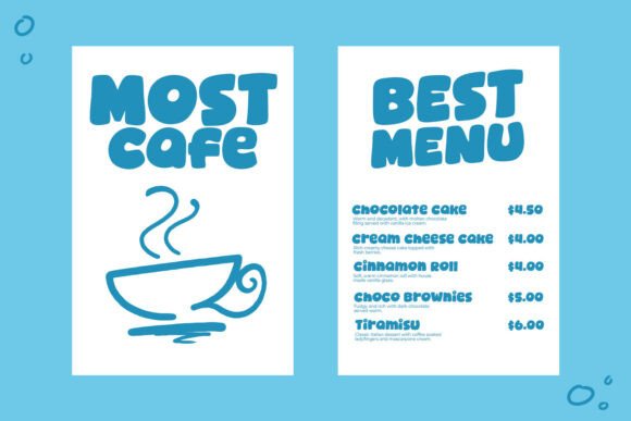 Nowster Cute Font PNG with transparent background - Preview 3