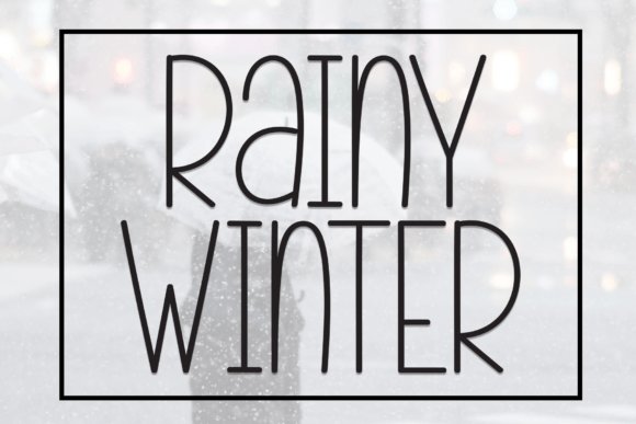 Rainy Winter Display Font By william jhordy