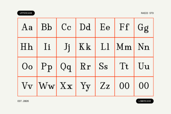 Rigidon Mono Font PNG with transparent background - Preview 1