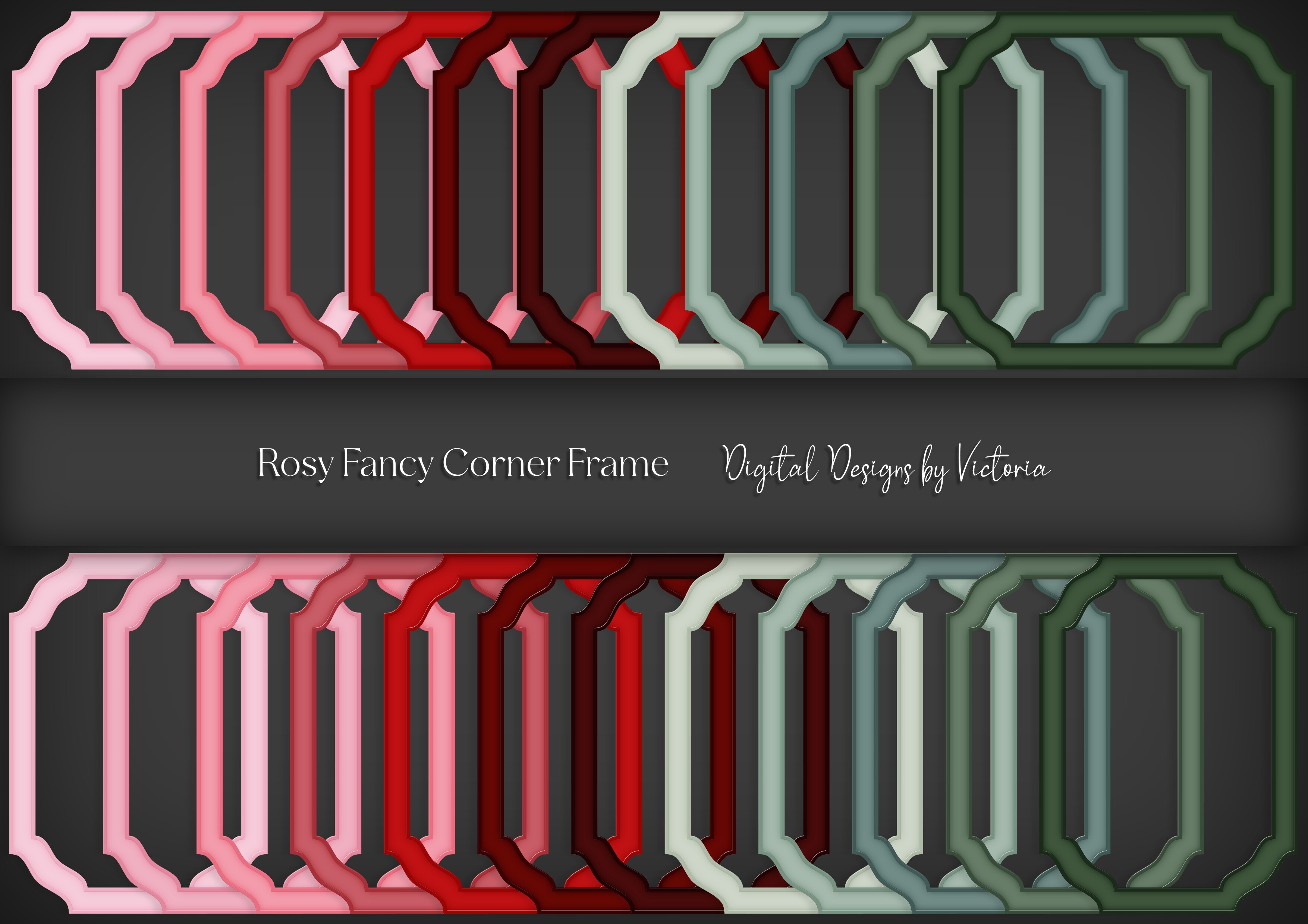 Rosy Fancy Corner Frame