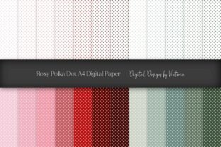 Rosy Polka Dot A4 Digital Paper