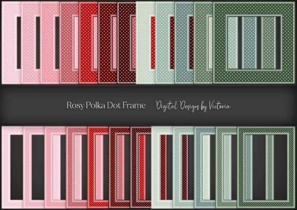 Rosy Polka Dot Frame