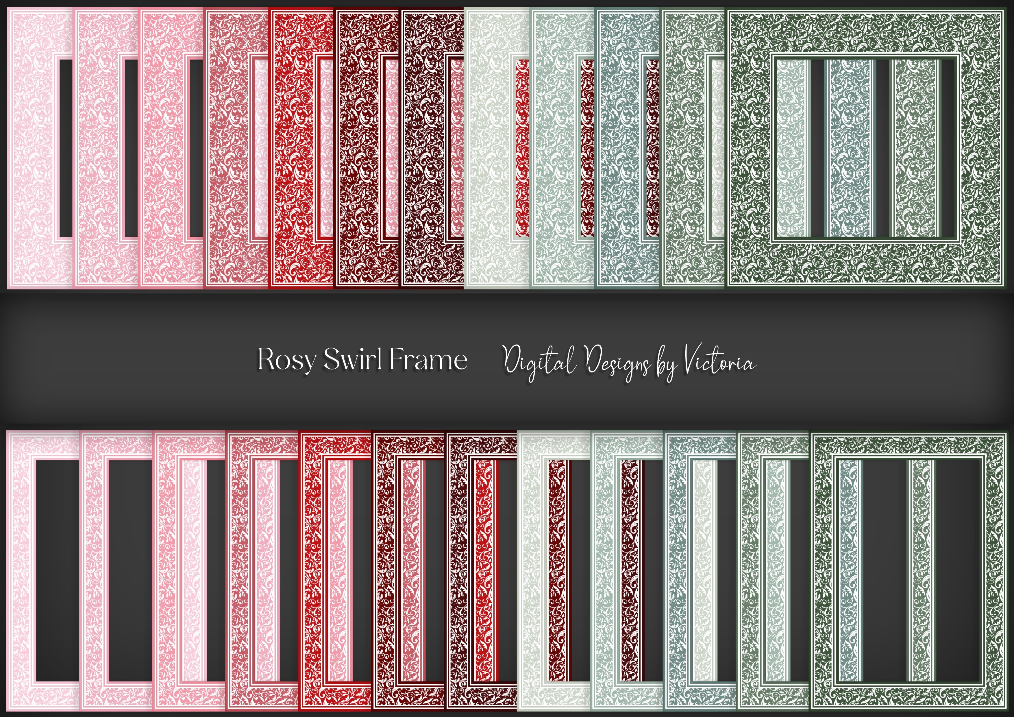 Rosy Swirl Frame