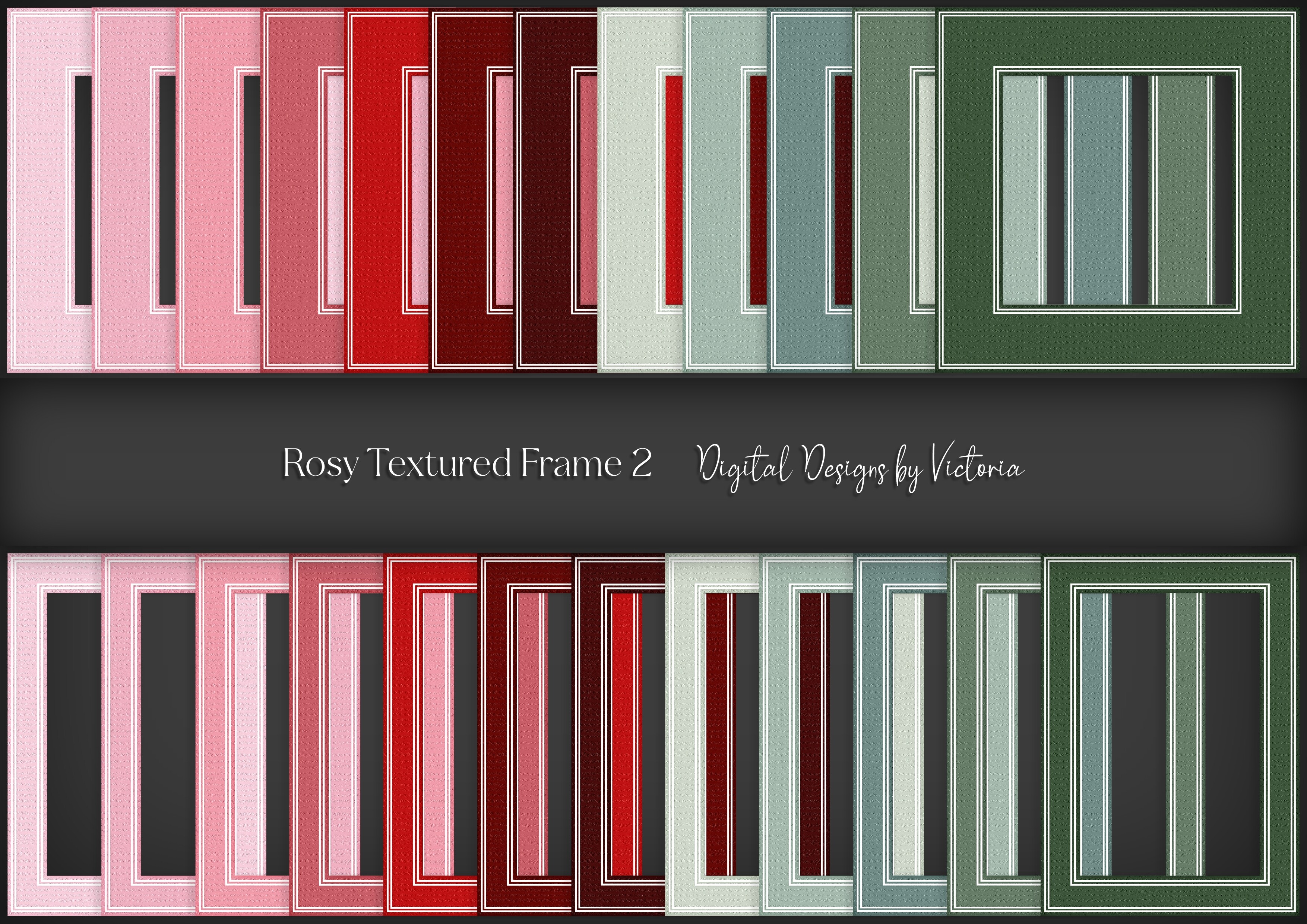 Rosy Textured Frame 2