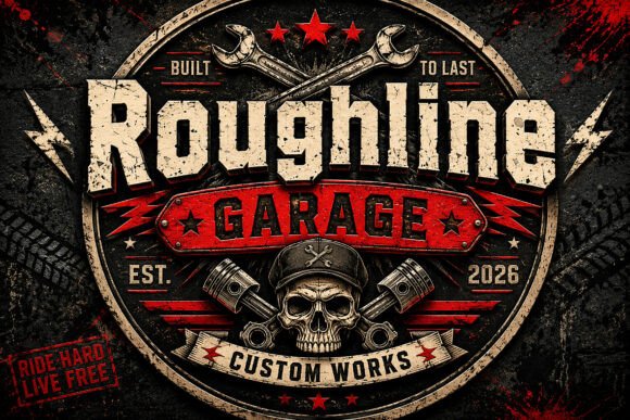 Roughline Font PNG with transparent background - Preview 2