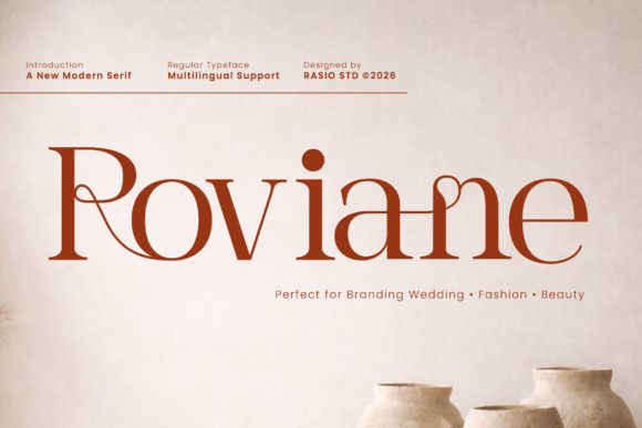 Roviane Serif Font By product.rasiostudio