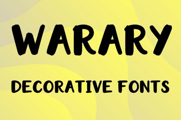 Warary Display Font By MOMAT THIRTYONE