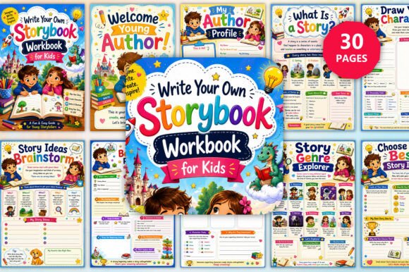 Write Your Own Storybook Workbook for Ki