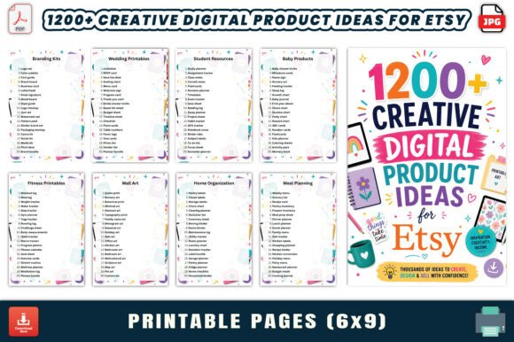 1200+ Creative Digital Product Ideas