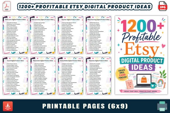 1200+ Profitable Etsy Digital Product
