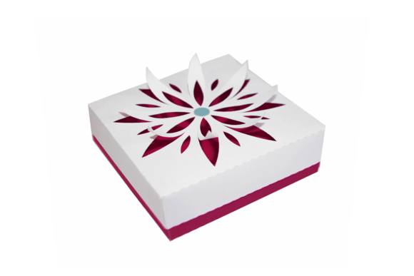 3D Floral Flower Petals Pop out Gift Box Gift boxes 3D SVG Craft By Alaa Studio