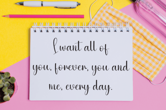 Aromantic Font - Preview 2