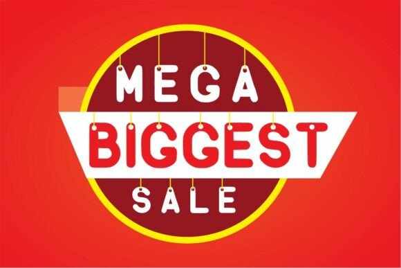 Big Sale Font PNG with transparent background - Preview 1