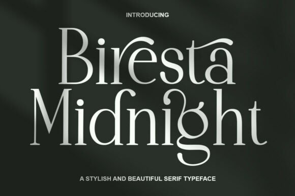 Biresta Midnight Serif Font By Diorde Studio